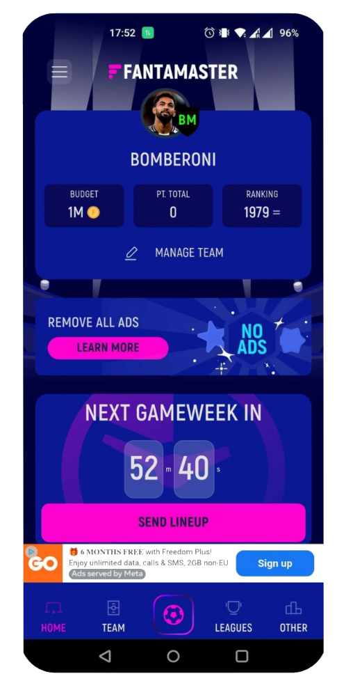 Fantacard pack